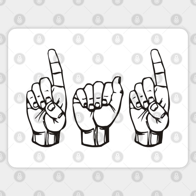 Dad Sign Language Magnet by teecloud